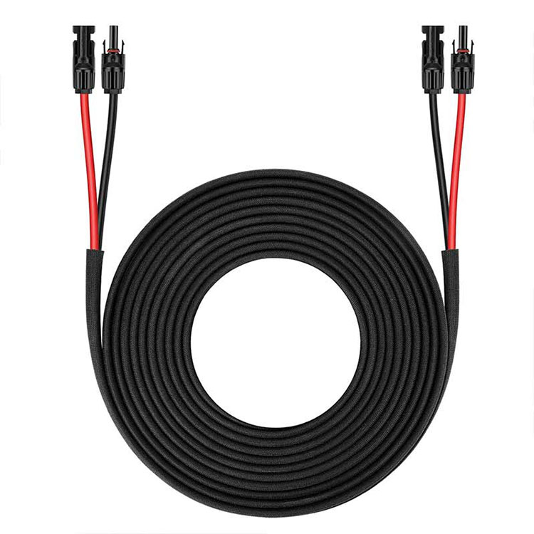 प्लग एंड प्ले 10AWG डुअल कंडक्टर सोलर जंपर 25 फीट